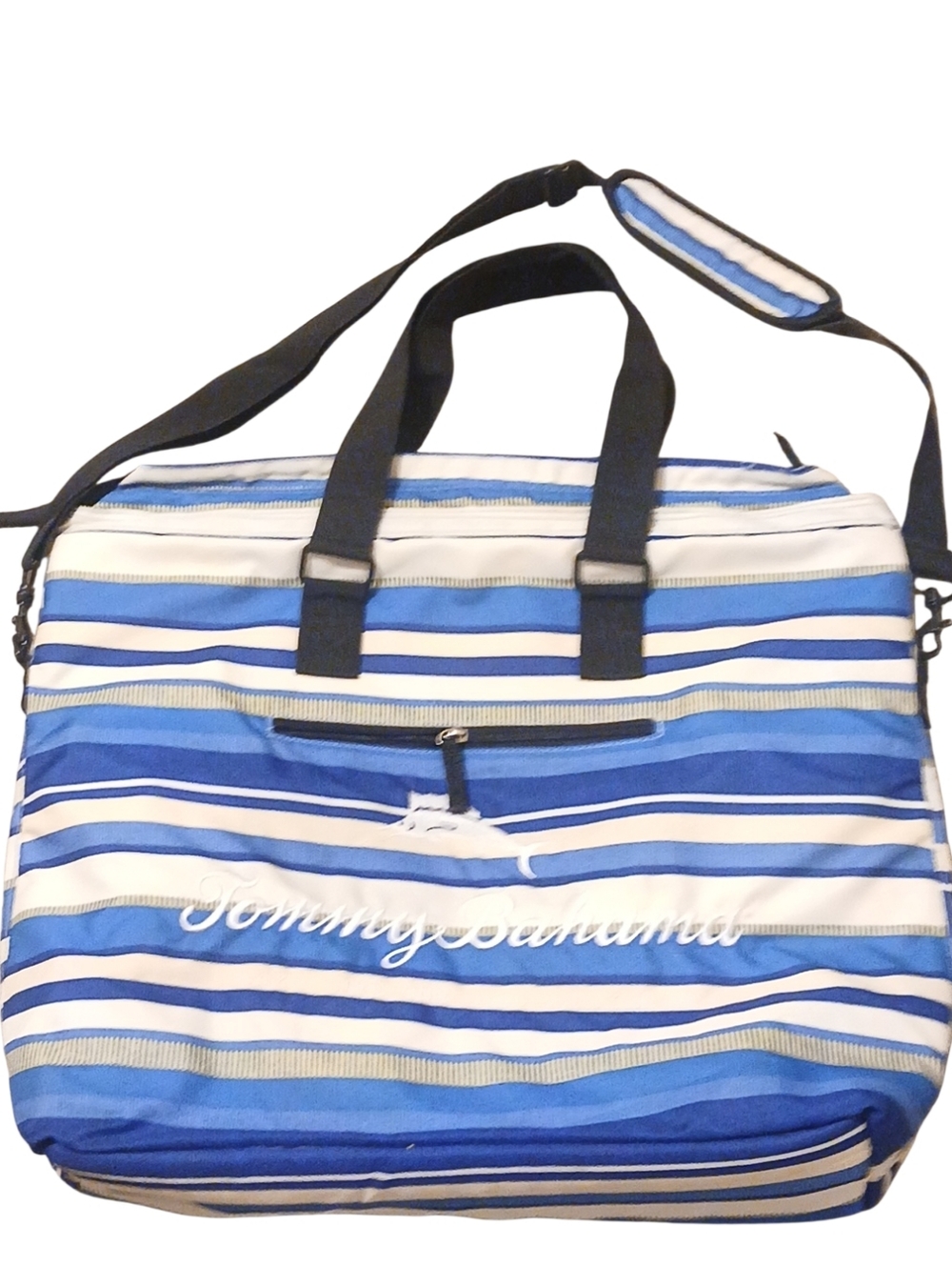 Tommy Bahama - NWOT, Multi Colored Large Insulated Tote Bag W/ Crossbody Strap, - Picture 16 of 16